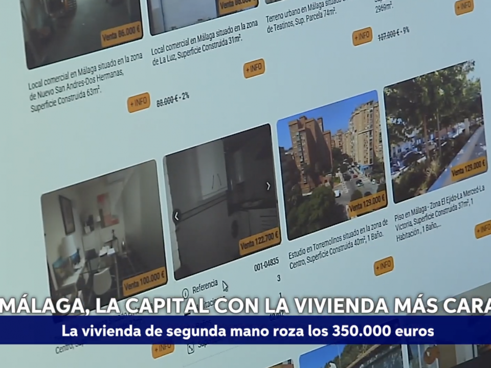 Montaje: "Málaga la capital con la vivienda más cara" (Canal Sur Noticias 02.09.2025)