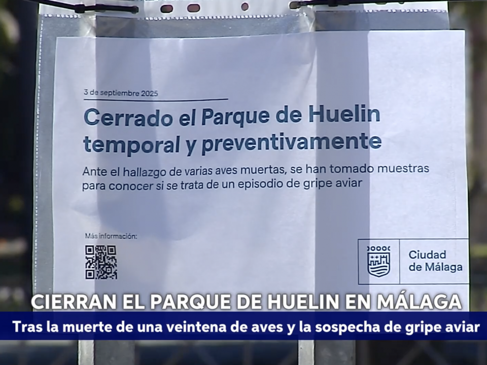 Montaje: "Málaga cierra el parque Huelin" (Canal Sur noticias 03.09.2025)